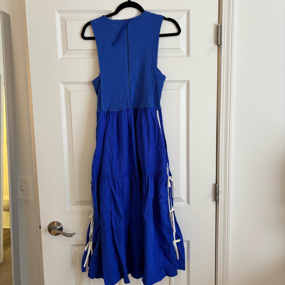 Anthropologie Sleeveless Blue Maxi Dress - Picture 6 of 10
